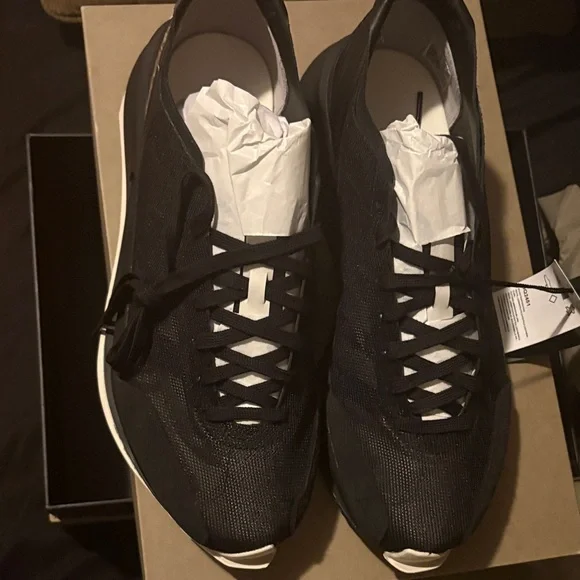 Y-3 Black and White Athletic Shoes - Picture 2 of 5